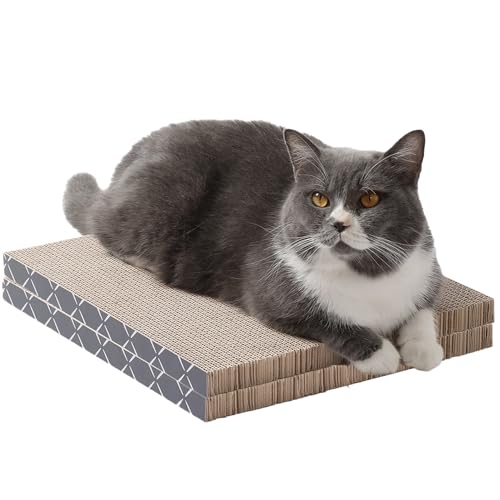 Cat Scratcher Refill Pads 2 Pack Double Sided Cardboard