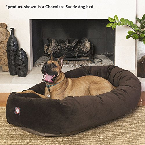 Suede Calming Dog Bed (Stone)