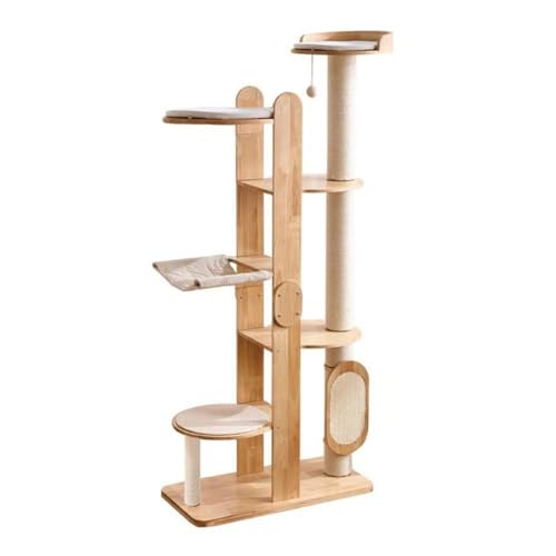 72 Inch Modern Cat Tree Tower Condo for Large Cat (Wood)