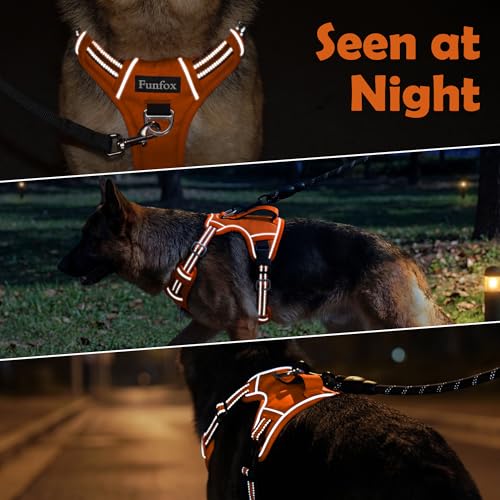 Dog Harness No Pull (Orange / X-Large)