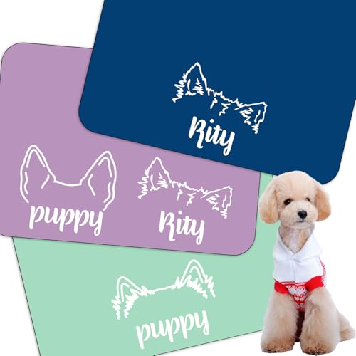 Personalized Dog Cat Feeding Mat Custom Pet Food Mat Waterproof Non