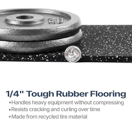 Traxxon by FlooringInc Rubber Gym Flooring Roll (Tan / 120"L x 48"W x 0.3"Th)