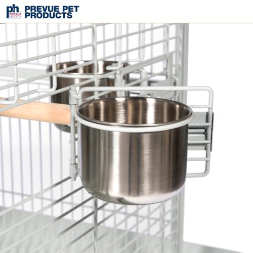Wrought Iron Select Bird Cage (Pewter / 24.0"L x 20.0"W x 60.0"H)
