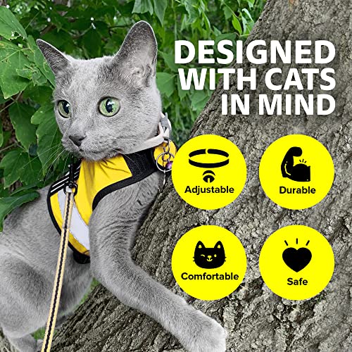 Reflective Cat Harness (Medium/Large / Sunshine Yellow)