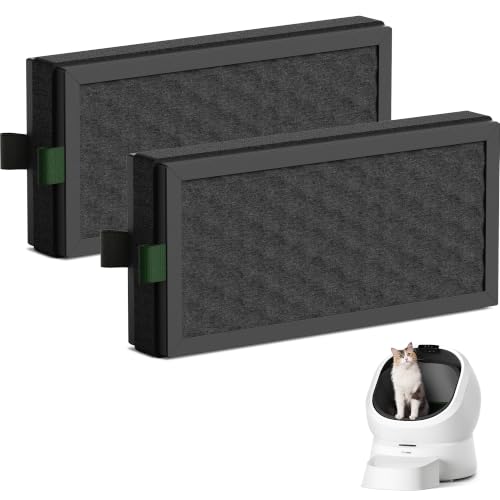 Carbon Filter Replacement 2 Pack for Luma Automatic Cat Litter Box (Black / Air Purifier Filter 2 pack)