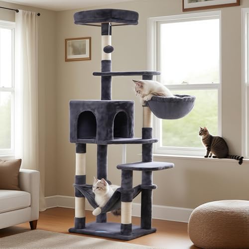 Cat Tree Multi (Smoky Gray / 60.6 Inches)