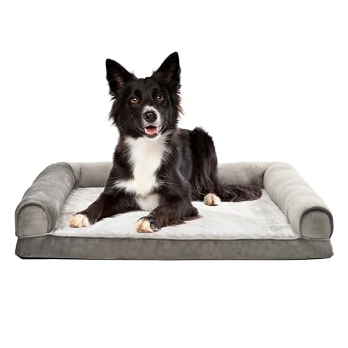 Dog Bed with Premium Foam (Sofa-Style Bed / Large / Taupe)