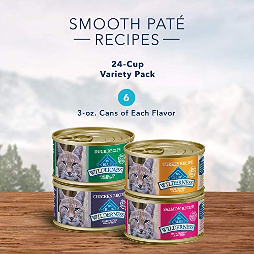 Wilderness Variety Pack Adult Paté Wet Cat Food (3 Ounce (Pack of 24))