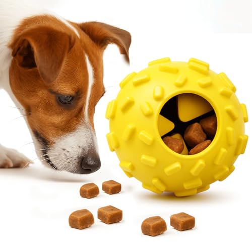 Interactive Dog Chew Toy for Small (Yellow)