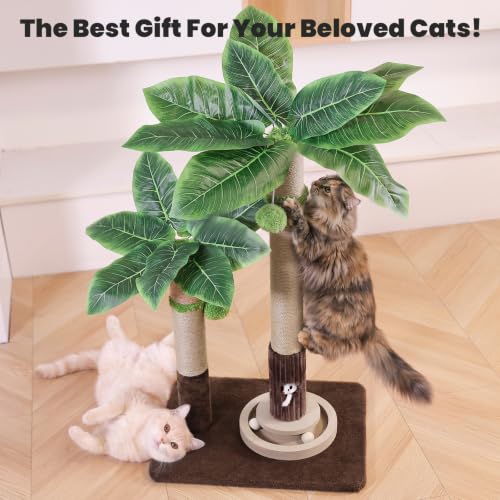 2Cat Posts with Cat Toys (37.8-Green / 37.8in)