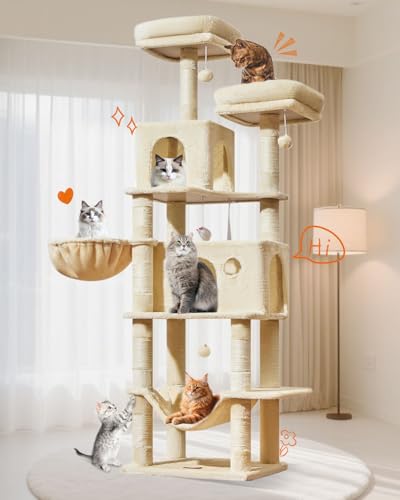 Large Cat Tree (73 inches / Beige)