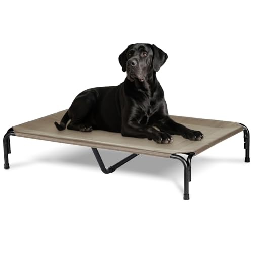 Elevated Dog Bed for Outdoor (Brown / 51"L x 31"W x 8"Th)