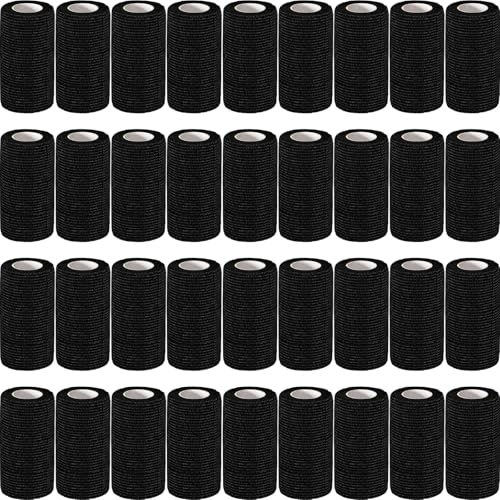 36 Pack Self Adhesive Bandage Wrap (Black)
