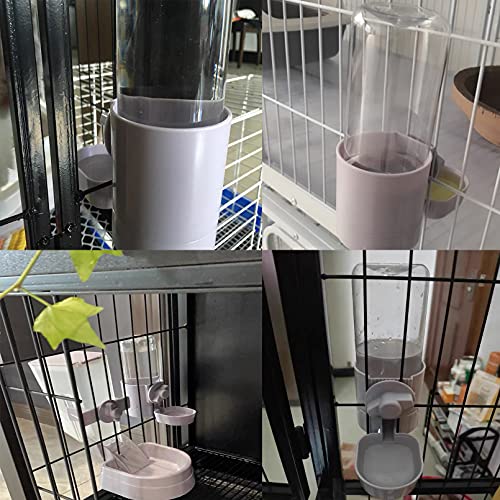 Rabbit Water Bottle 17 OZ Bunny Hanging Water Fountain Automatic Guinea Pig Water Dispenser No Leak Drinking Feeder for Bunny Chinchilla Hamsters Cat Dog Small Animals