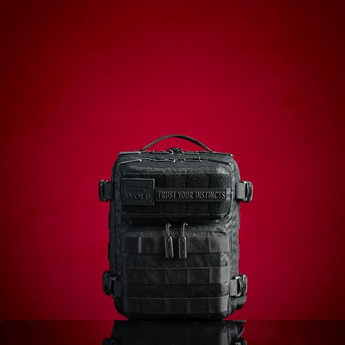 9L Mini Backpack 1000D Compact Gym EDC Bag (Black Leopard)