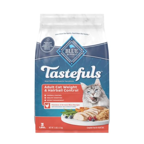 Tastefuls Chicken Weight & Hairball Control Dry Cat Food (3 Pound (Pack of 1))