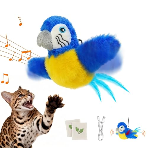 Cat Toys Flapping Bird (Blue)
