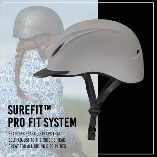 Intrepid Saddle Horse Riding Helmet (Large / White)