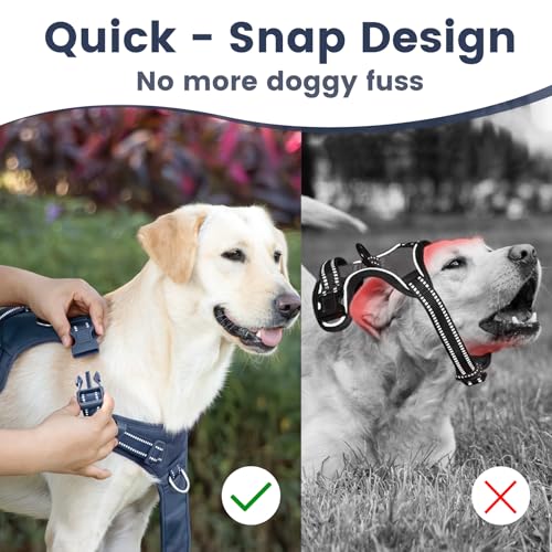 No Pull Dog Harness Front Clip Handle