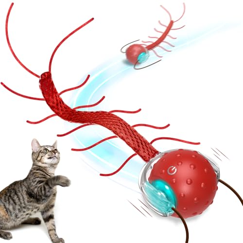 Interactive Cat Toys for Indoor Cats (Red)