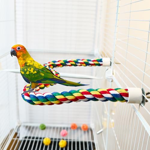 Bird Perch Bird Rope Perch & Rope Perch 24‘’ (polychrome / Medium)