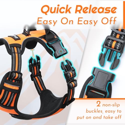 Dog Harness for Small Dogs (Small / Orange)