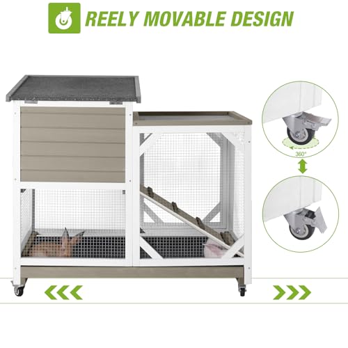 2 Story Rabbit Hutch with Chew