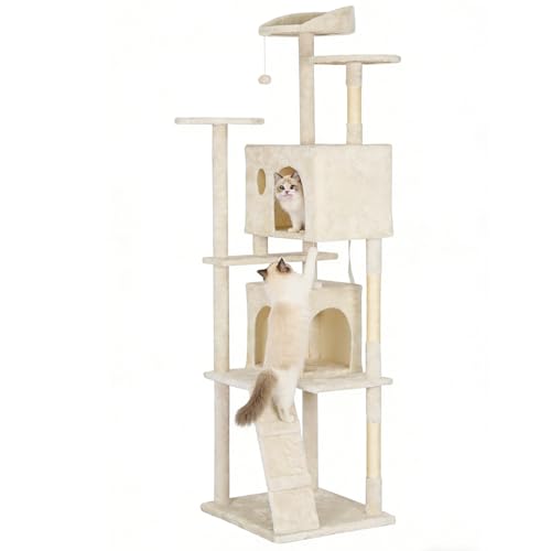 81" Cat Tree Tower (81in / Beige)