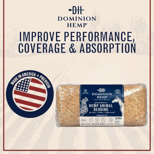 Premium Hemp Bedding for Chicken Coops 285L (285L (10+ CF))