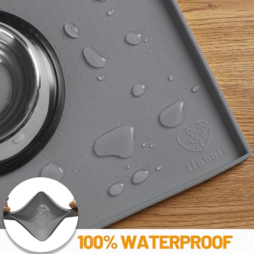 Dog Feeding Mat (Grey / 24"l X 16"w)