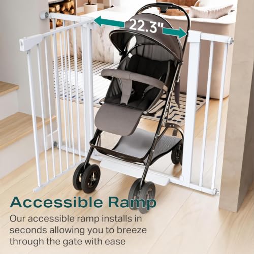 36" Extra Tall Baby Gate (White / 30"-46" W x 36" H)