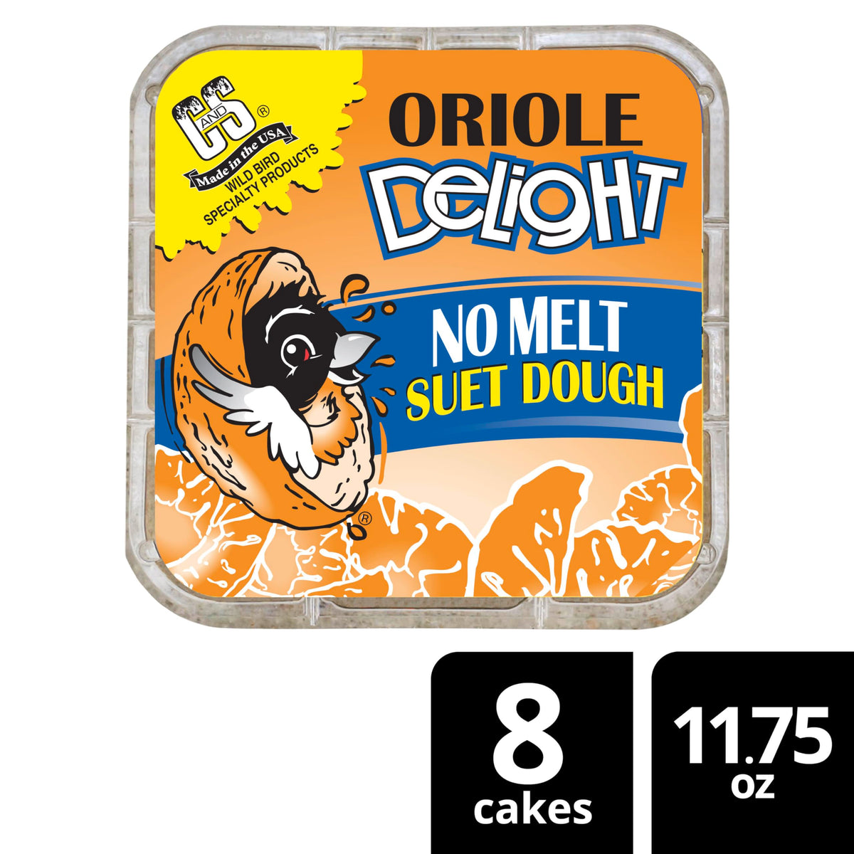 Oriole Delight No Melt Suet Dough (1.47 Ounce (Pack of 8) / Oriole, 8 Pack)