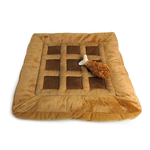 Soft Plush Small Cute and Cozy Chicken and Waffles Dog Cat Bed (Chicken and Waffles)