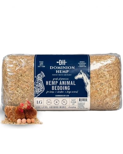 Premium Hemp Bedding for Chicken Coops 285L (285L (10+ CF))