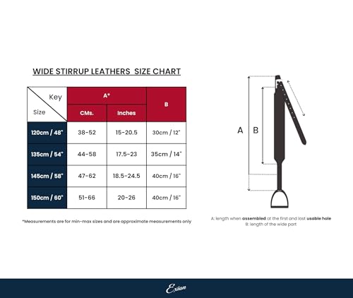 Exion Horse Stirrup Leather for English Saddle (Oak Brown / 120 cm / 48 inch)