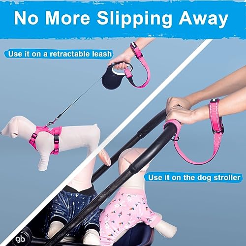 2 Packs Short Dog Leash (Pink / Short - 2 Packs)