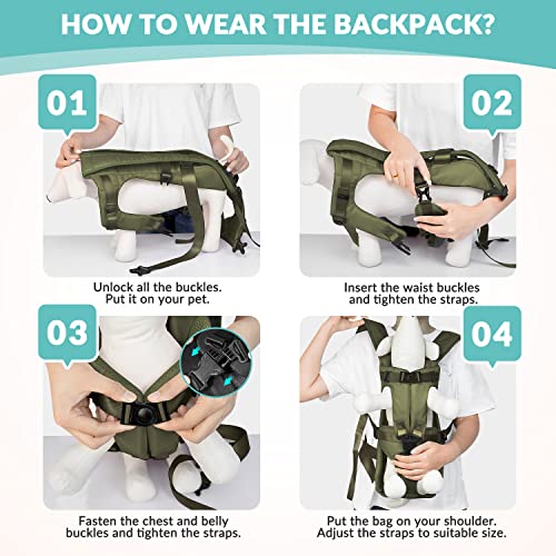 Dog Backpack Carrier (Green)
