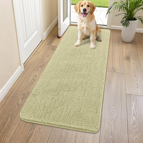 Dog Door Mat for Muddy Paws 54x24 (Vanilla / 54"X24")