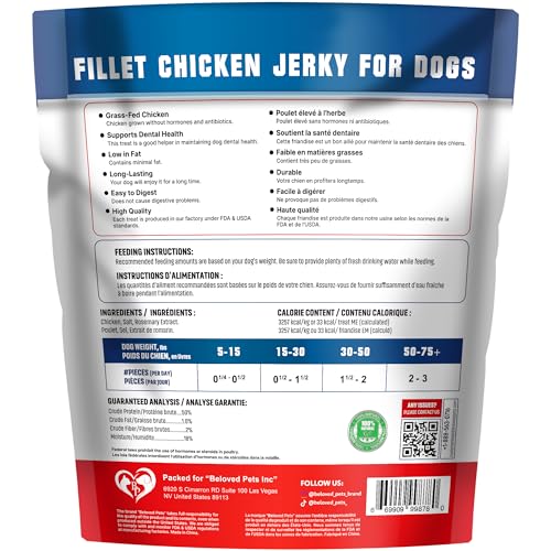 Dog Treats Chicken Jerky 1.5 lb