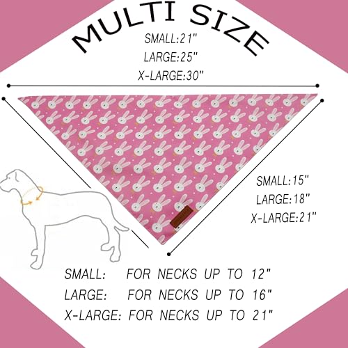 Easter Dog Bandanas 2 Pack (Easter / Large)