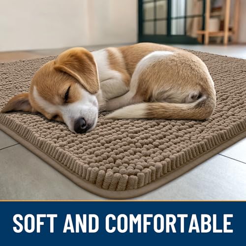 Dog Door Mat for Muddy Paws 47x24 (Camel / 47"X24")