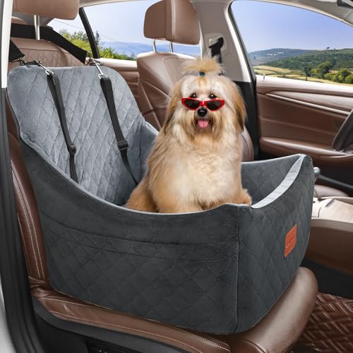 Dog car seat for Medium Dogs (Black/Grey / Medium)