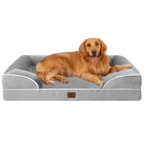 Orthopedic Dog Beds for Large Dogs (Grey / 41.0"l X 27.0"w X 6.5"th)