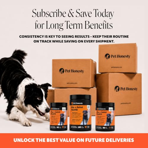 Vet Recommended Hip and Joint Supplement for Dogs (180 Count)