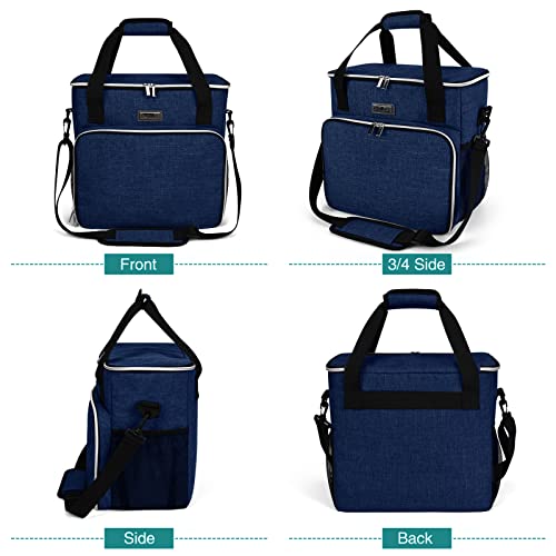 Dog Travel Bag (Dark Blue / Medium)