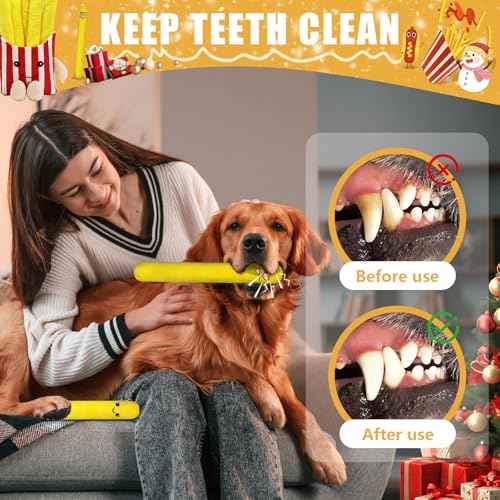 Dog Squeak Toys 5 Pack Christmas French Fry Plush Chew Small Dogs (Red French Fry)