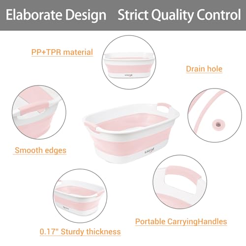 Collapsible Dog Bath Tub (Pink)