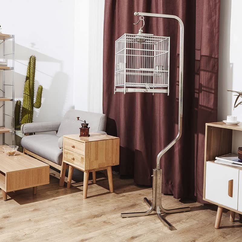 Metal Rectangle Bird Cage Stainless Steel Bird Cage Parrot Bird Cage Outdoor Portable Birdcage for Decoration Houses