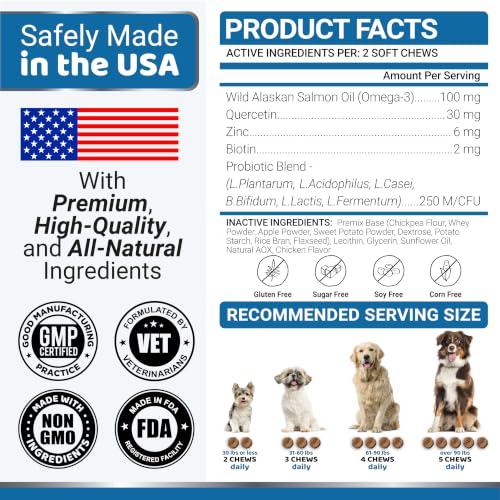 Omega 3 Fish Oil for Dogs (Skin & Coat / 170 Chews)