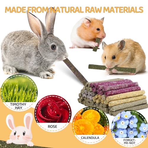 52Pcs Rabbit Chew Sticks (52Pack-Sticks)